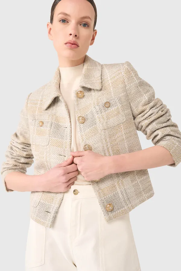 Tatum Grau Tweed Lurex