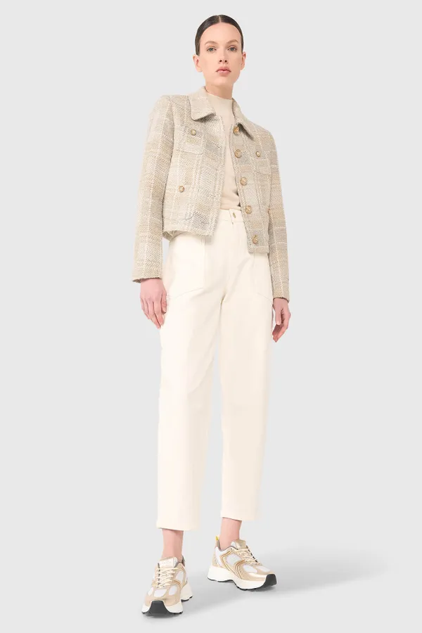 Tatum Grau Tweed Lurex