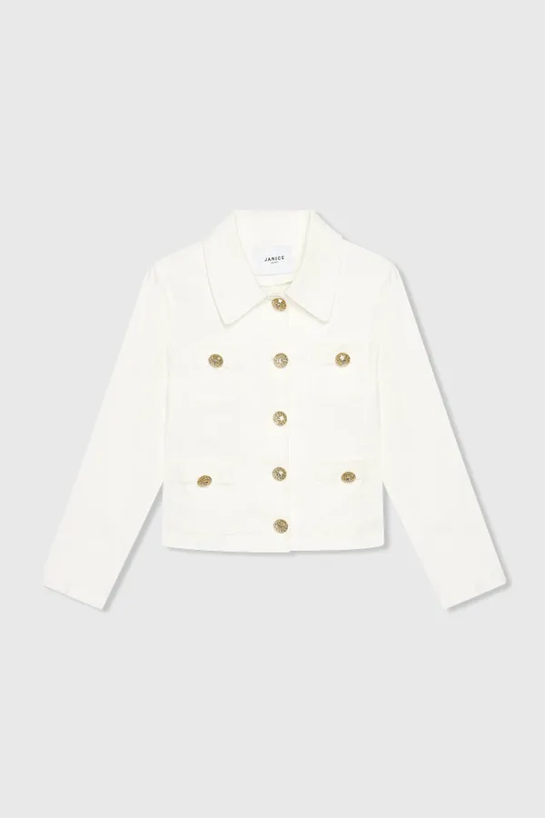 Tatum Jeansjacke Off White