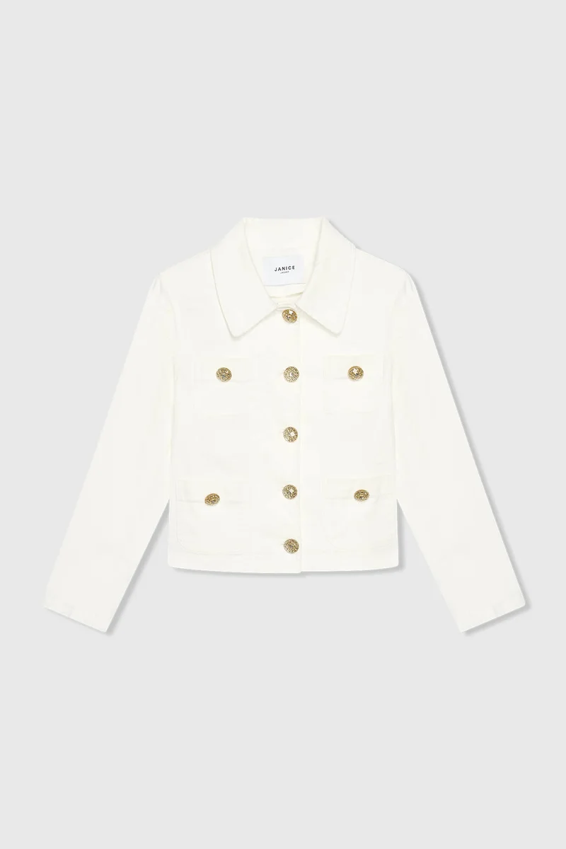 Tatum Jeansjacke Off White