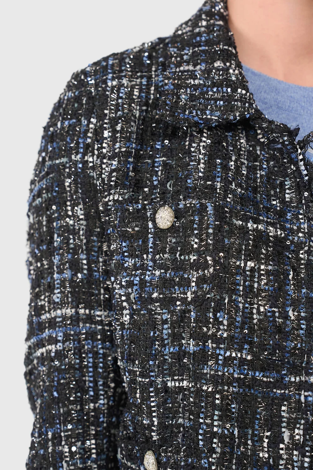 Tatum Blauw Lurex