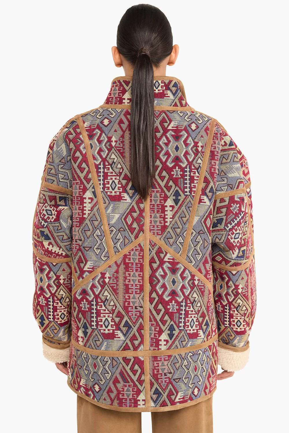 Jas Dames Jacquard Seth Aztec Red