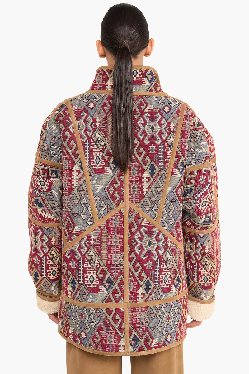 Jas Dames Jacquard Seth Aztec Red