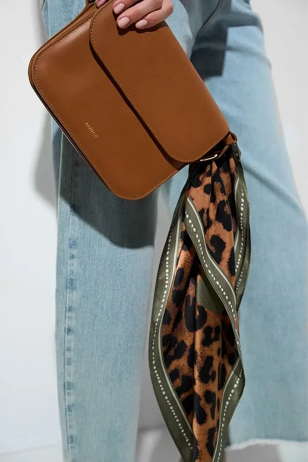 Lederhandtasche für Damen Elias Camel