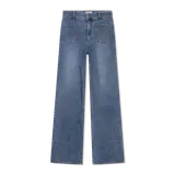 High Rise Flared Jeans Dames Jagger Blauw 422