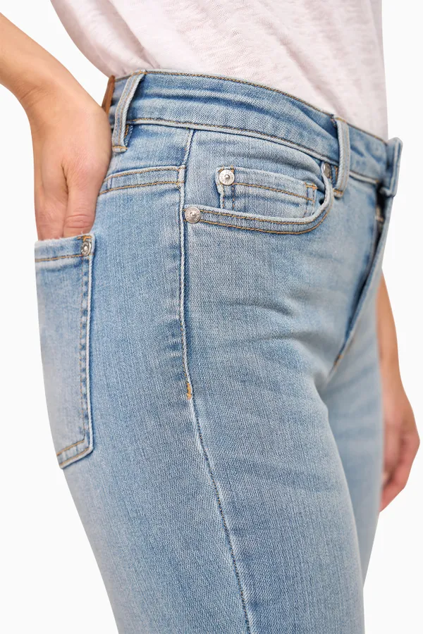 High-Rise Skinny Jeans in Rocket Blue 323