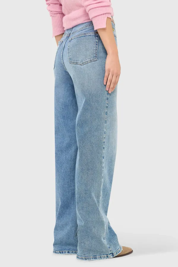 Damenjeans, gerader Schnitt, hohe Leibhöhe, Jason, blau, 786