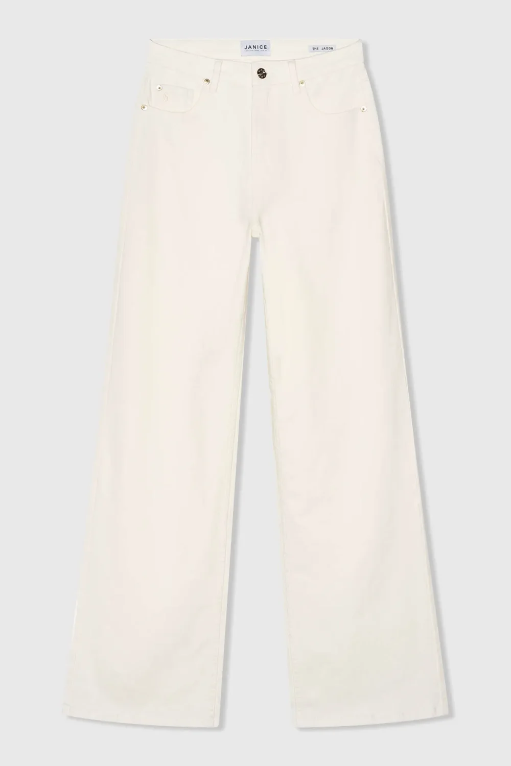 Jeans Dames Rechte Pijp High Rise Jason Off White 264