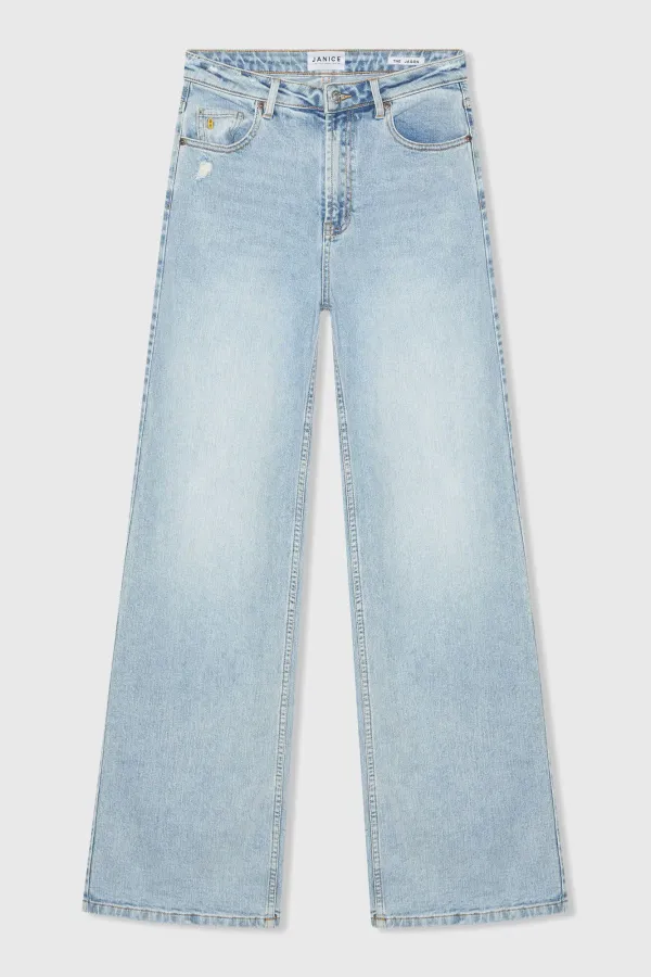 Damenjeans, gerader Schnitt, hohe Leibhöhe, Stretch, Jason, Blau, 565