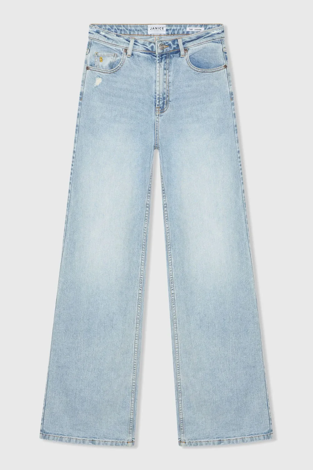 Damenjeans, gerader Schnitt, hohe Leibhöhe, Stretch, Jason, Blau, 565
