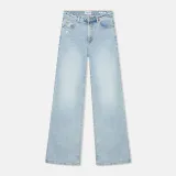 Jeans Dames Rechte Pijp High Rise Stretch Jason Blauw 565