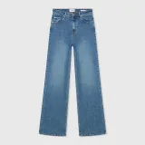 Jeans Dames Rechte Pijp High Rise Stretch Jason Blauw 932