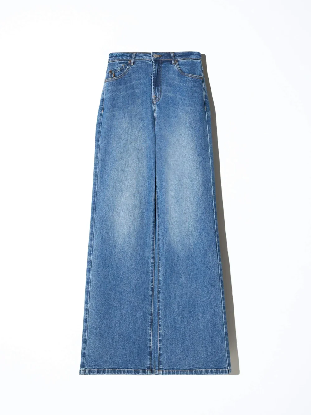 Jeans Dames Rechte Pijp Mid Rise Stretch Luxx Blauw 258