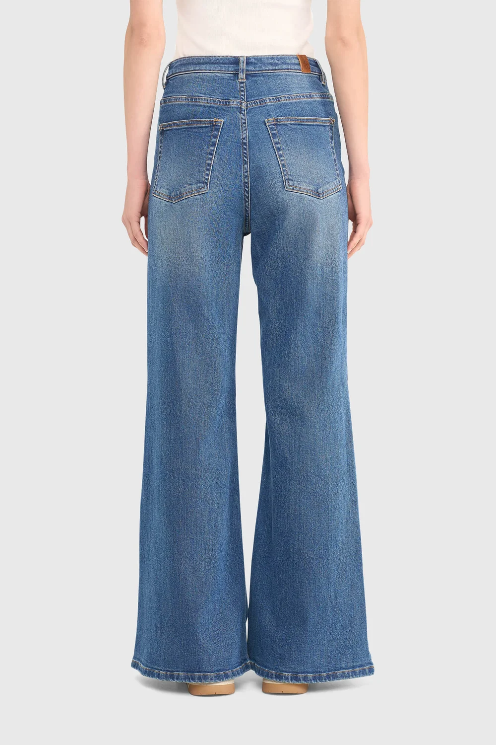 High-Rise Wide-Leg Jeans, Mason Blue 111