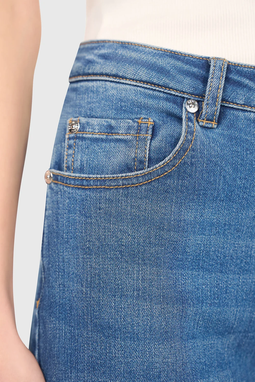 High-Rise Wide-Leg Jeans, Mason Blue 111