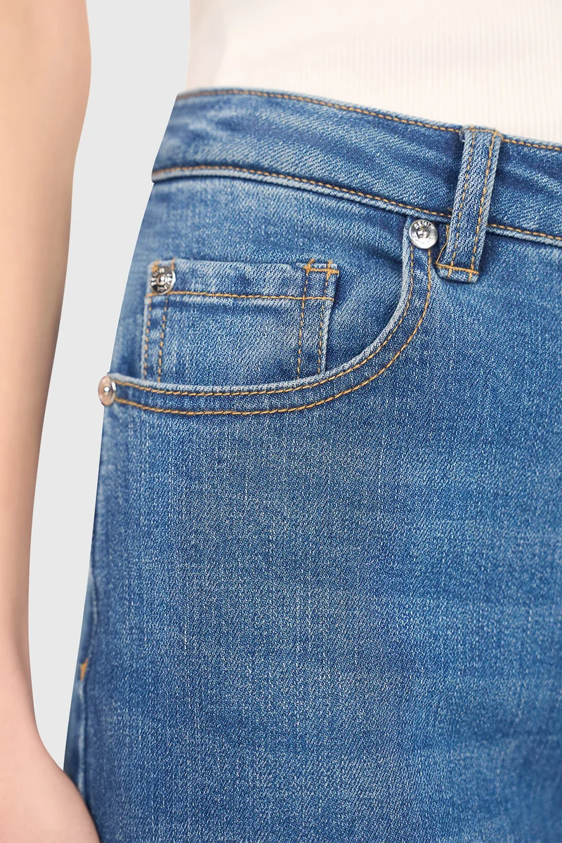 High-Rise Wide-Leg Jeans, Mason Blue 111