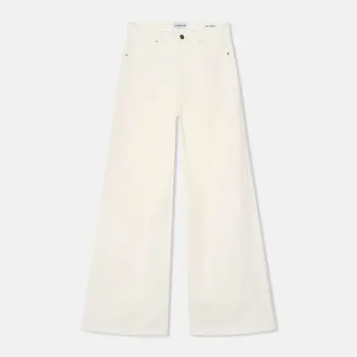 Jeans Dames Wide Leg High Rise Stretch Mason Off White 264