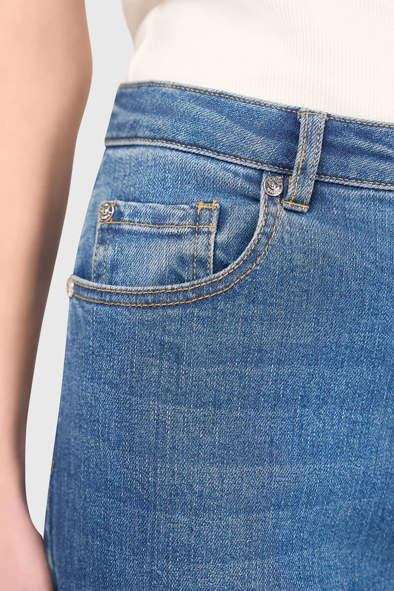 Jeans Dames Wijde Pijp Jason Blauw 111