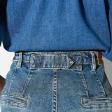 jeans dames wijde pijp high rise stretch dexter blauw 258