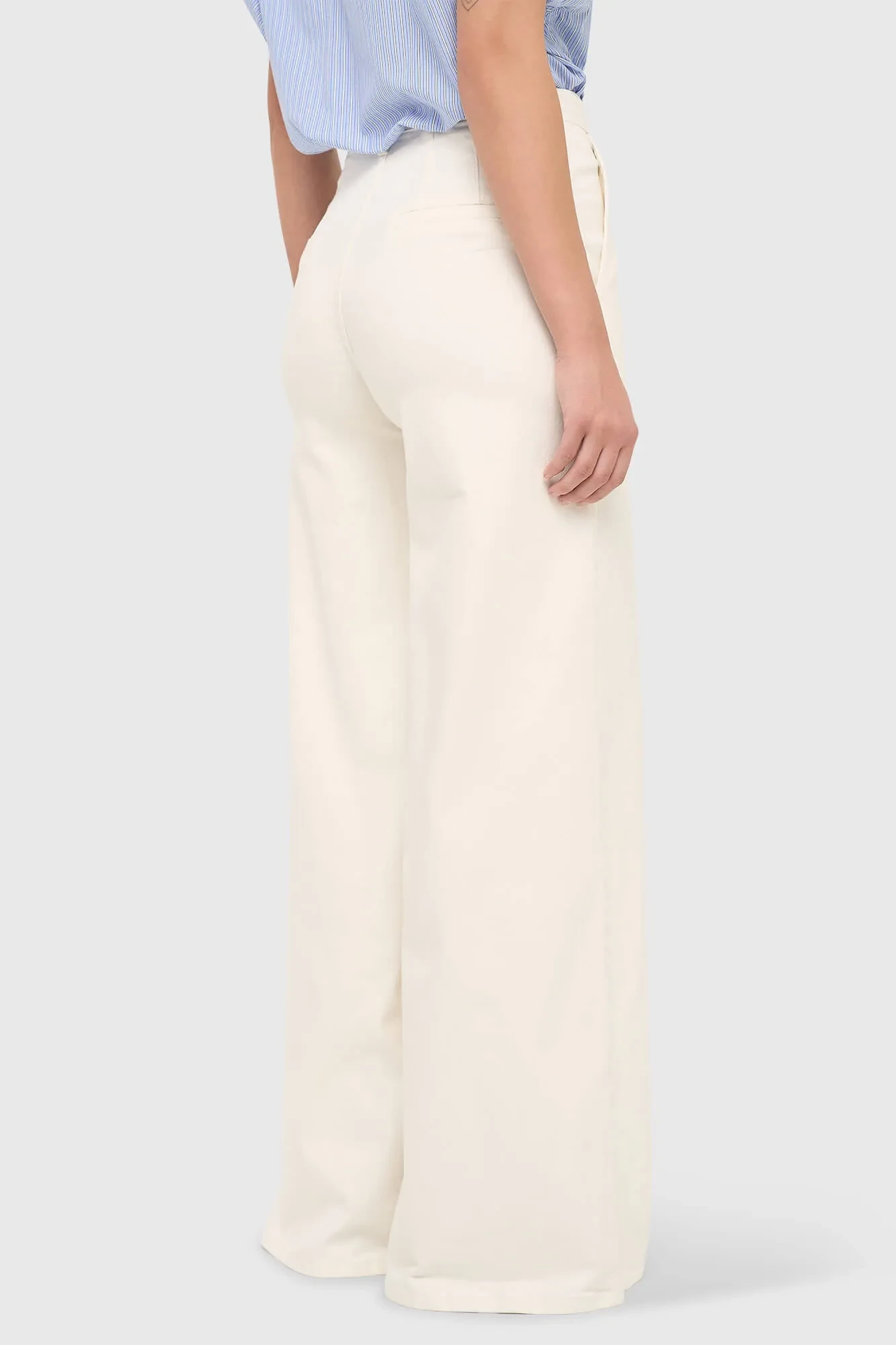 Women's Wide-Leg High-Rise Stretch Jeans Dexter Off-White 264