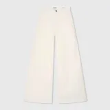 Jeans Dames Wijde Pijp High Rise Stretch Dexter Off White 264