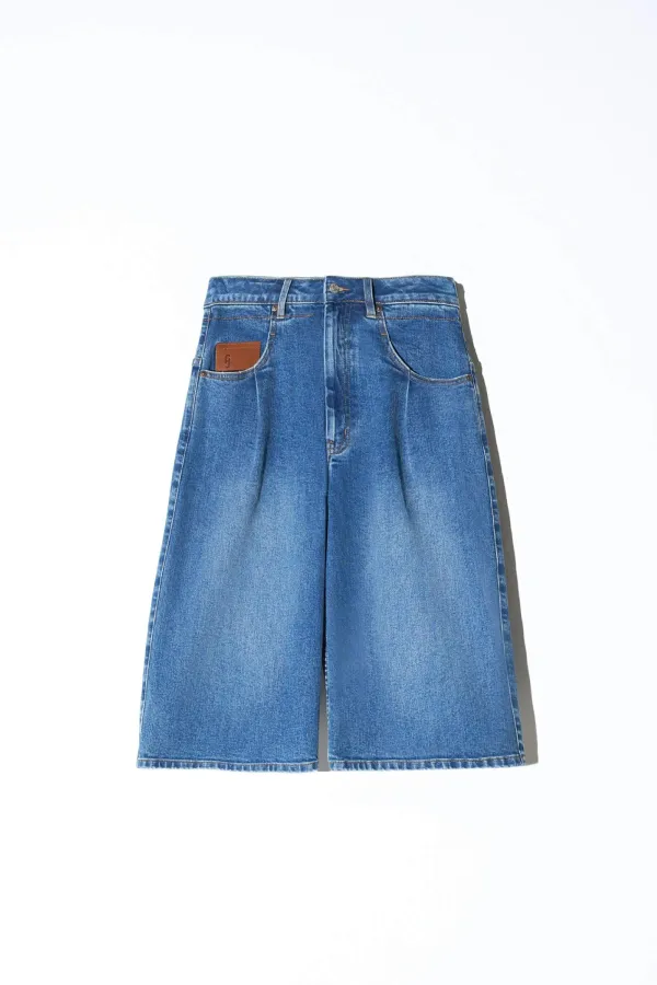 Jeans Shorts Dames Stretch Denim Bryce Blauw 258