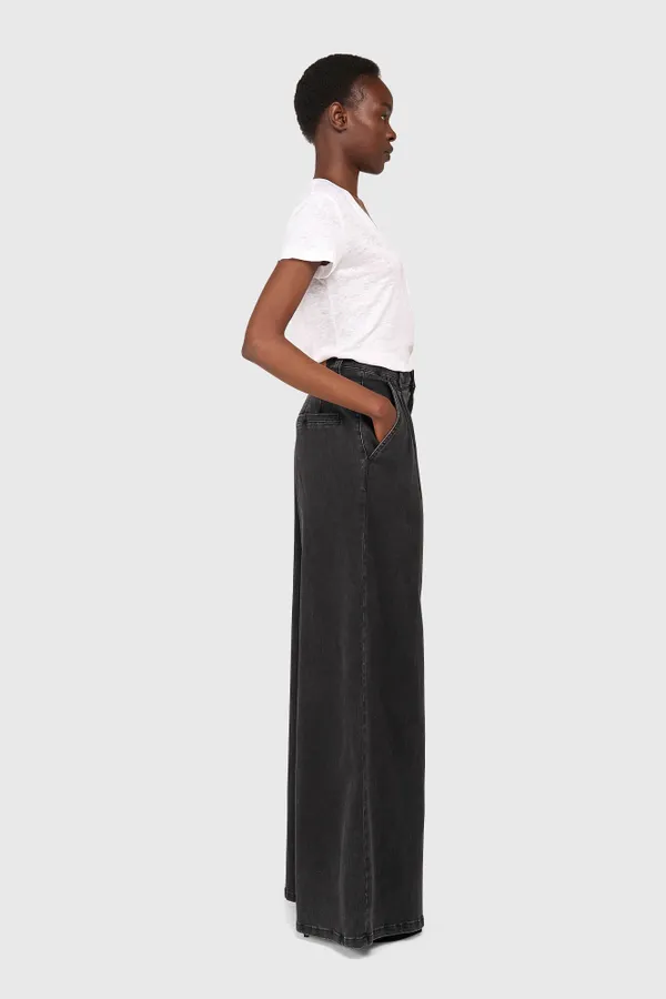 Women's Wide-Leg Jeans, Dollar, Black, Size 410