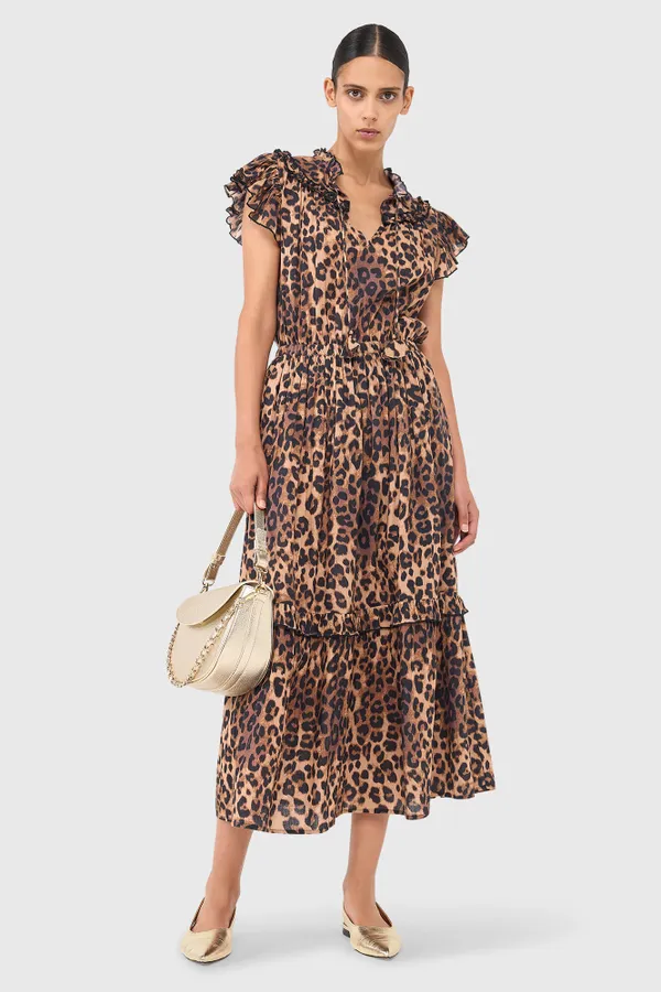 Hunter-Kleid mit Leopardenmuster