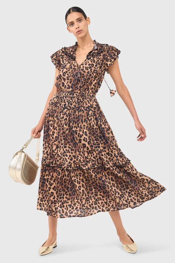 Hunter-Kleid mit Leopardenmuster