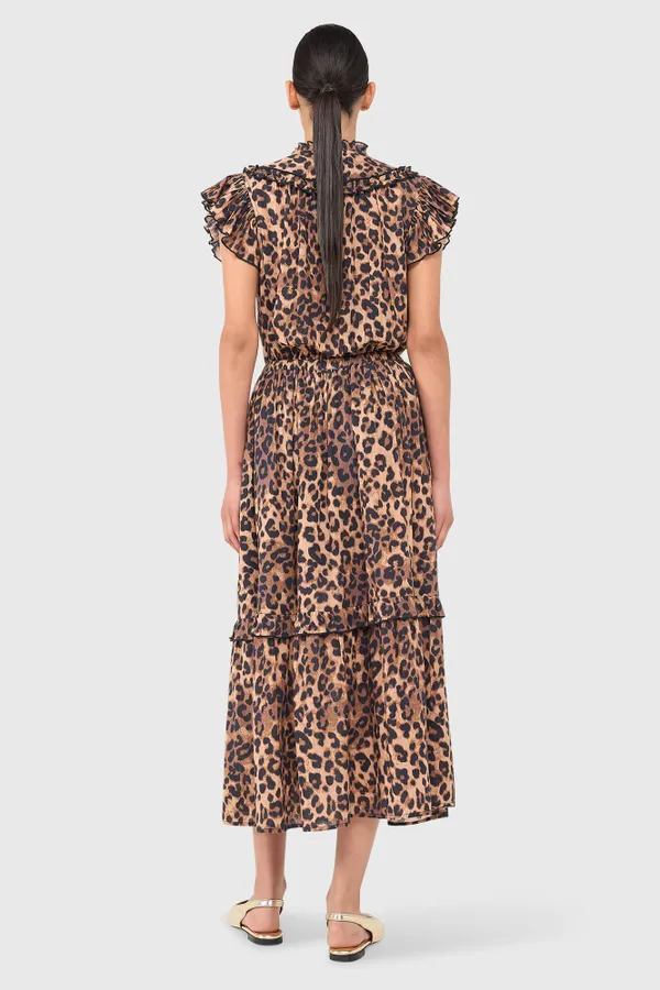 Hunter-Kleid mit Leopardenmuster