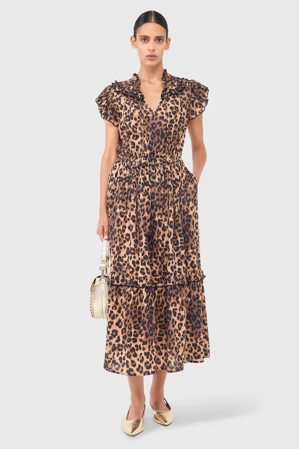 Hunter-Kleid mit Leopardenmuster
