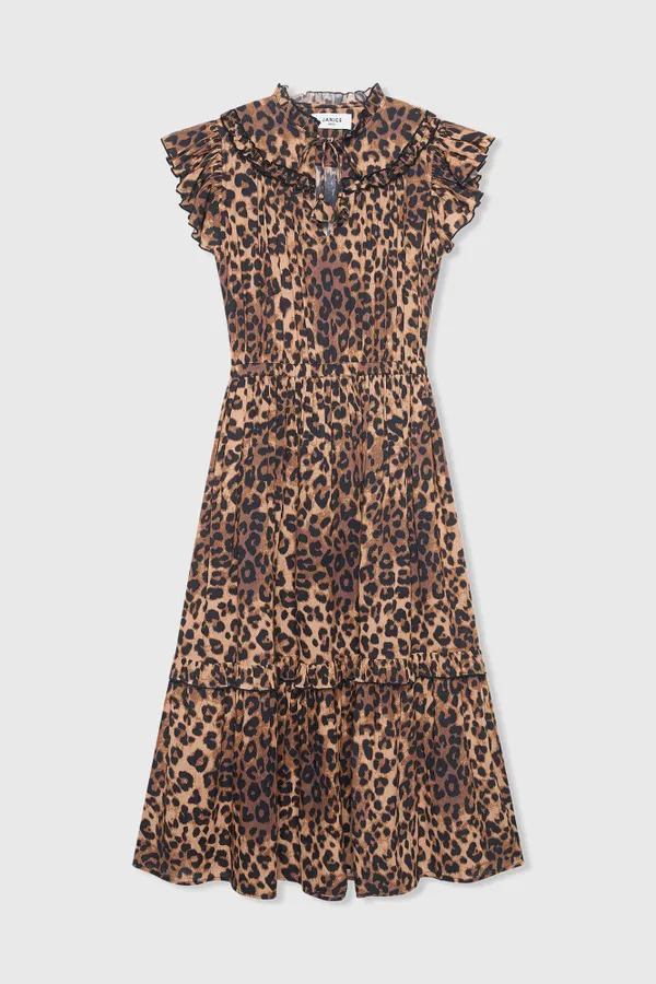 Hunter-Kleid mit Leopardenmuster