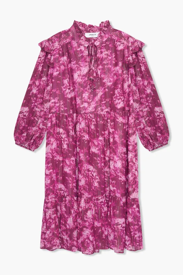 Jurk Viscose Lurex Jimmy Paars