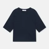 Katoen Cashmere Gebreid Truitje Moss Blauw
