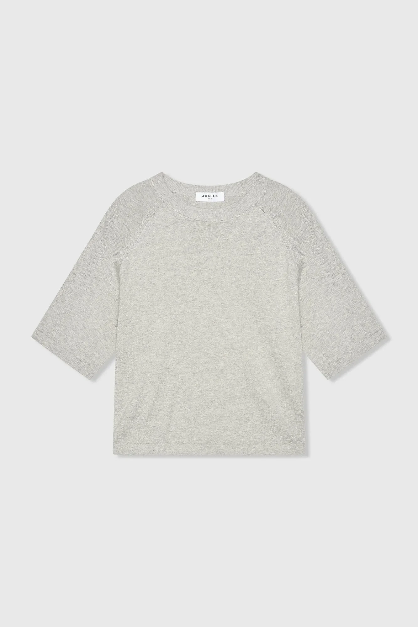 Cotton-Cashmere Knit Sweater in Moss Gray