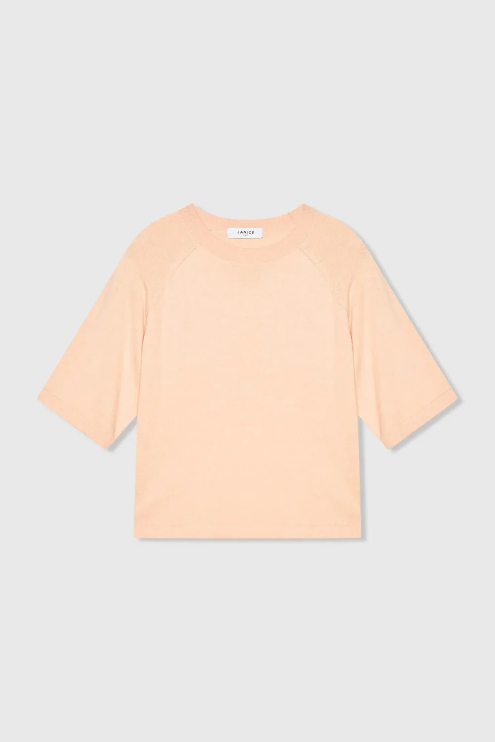 Strickpullover aus Baumwolle und Kaschmir in der Farbe „Moss Peach“