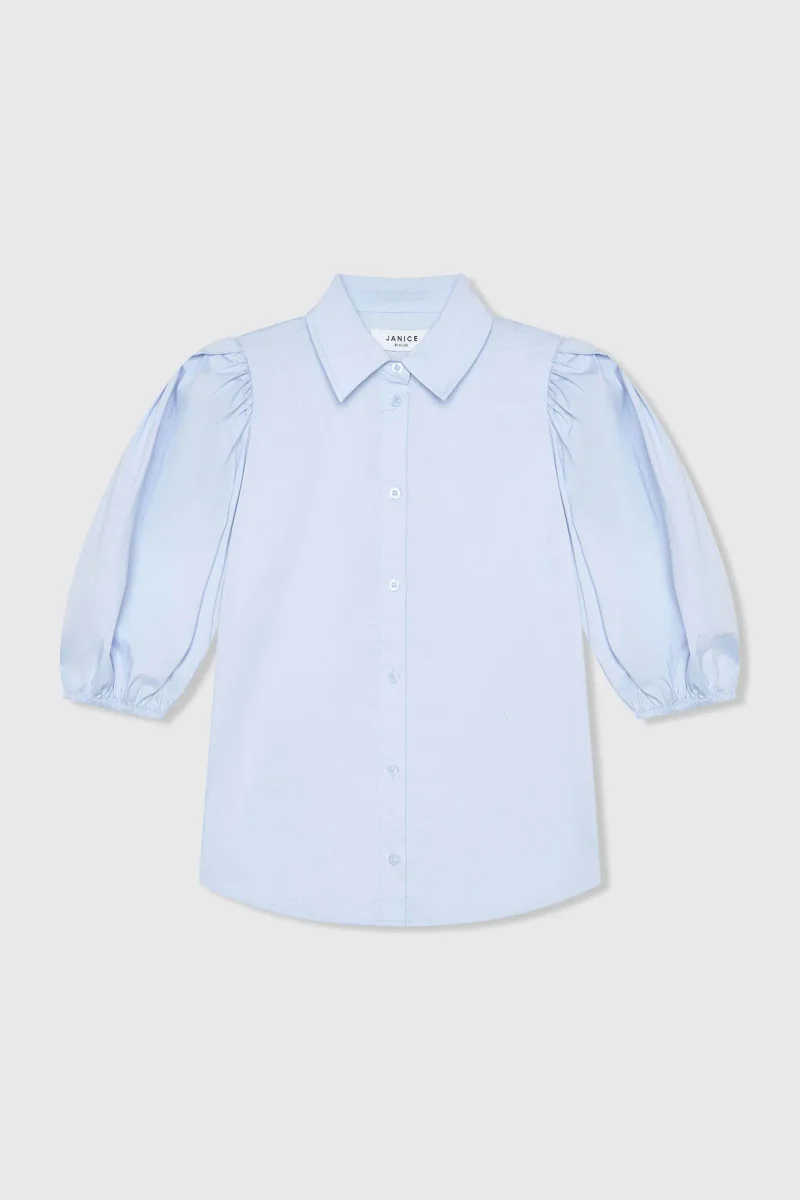 Baumwollbluse für Damen Lars Blau
