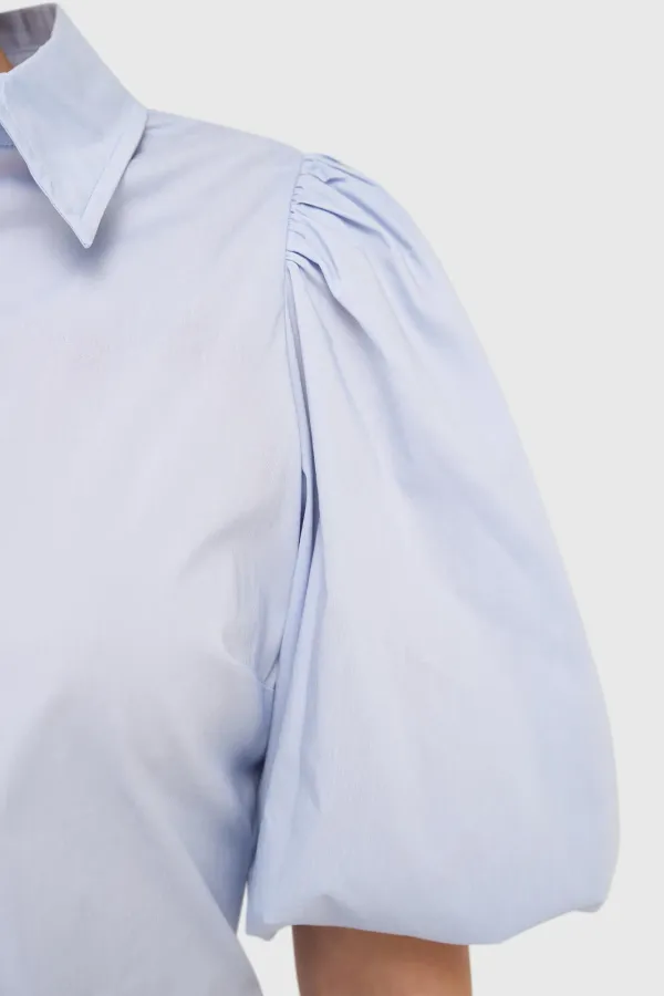 Baumwollbluse für Damen Lars Blau