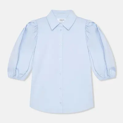 Baumwollbluse für Damen Lars Blau