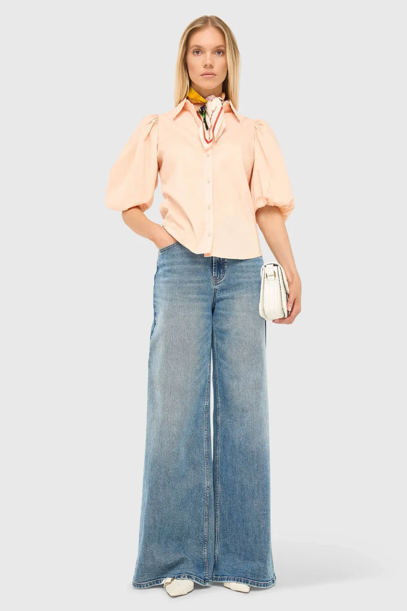 Baumwollbluse für Damen Lars Peach