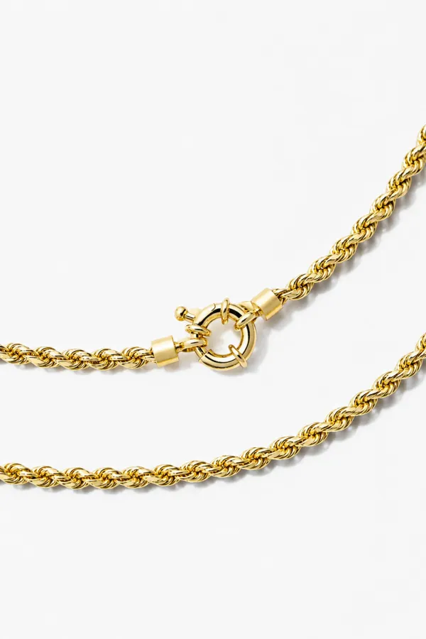 Gouden Schakelketting Gedraaide Chester Twisted Chain