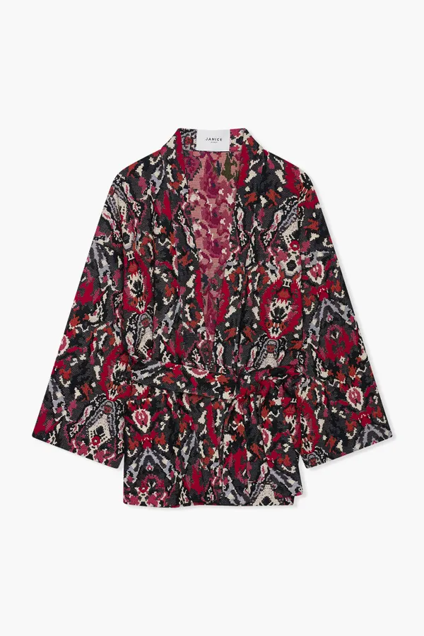 Kimono Dames Jacquard Preston Aztec
