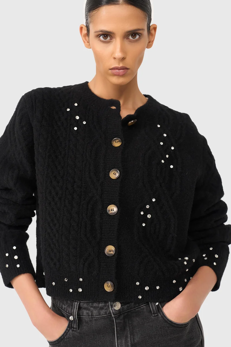 Quincy Black Rhinestones