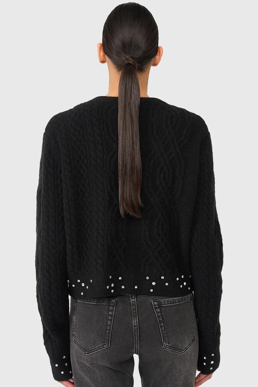 Quincy Black Rhinestones