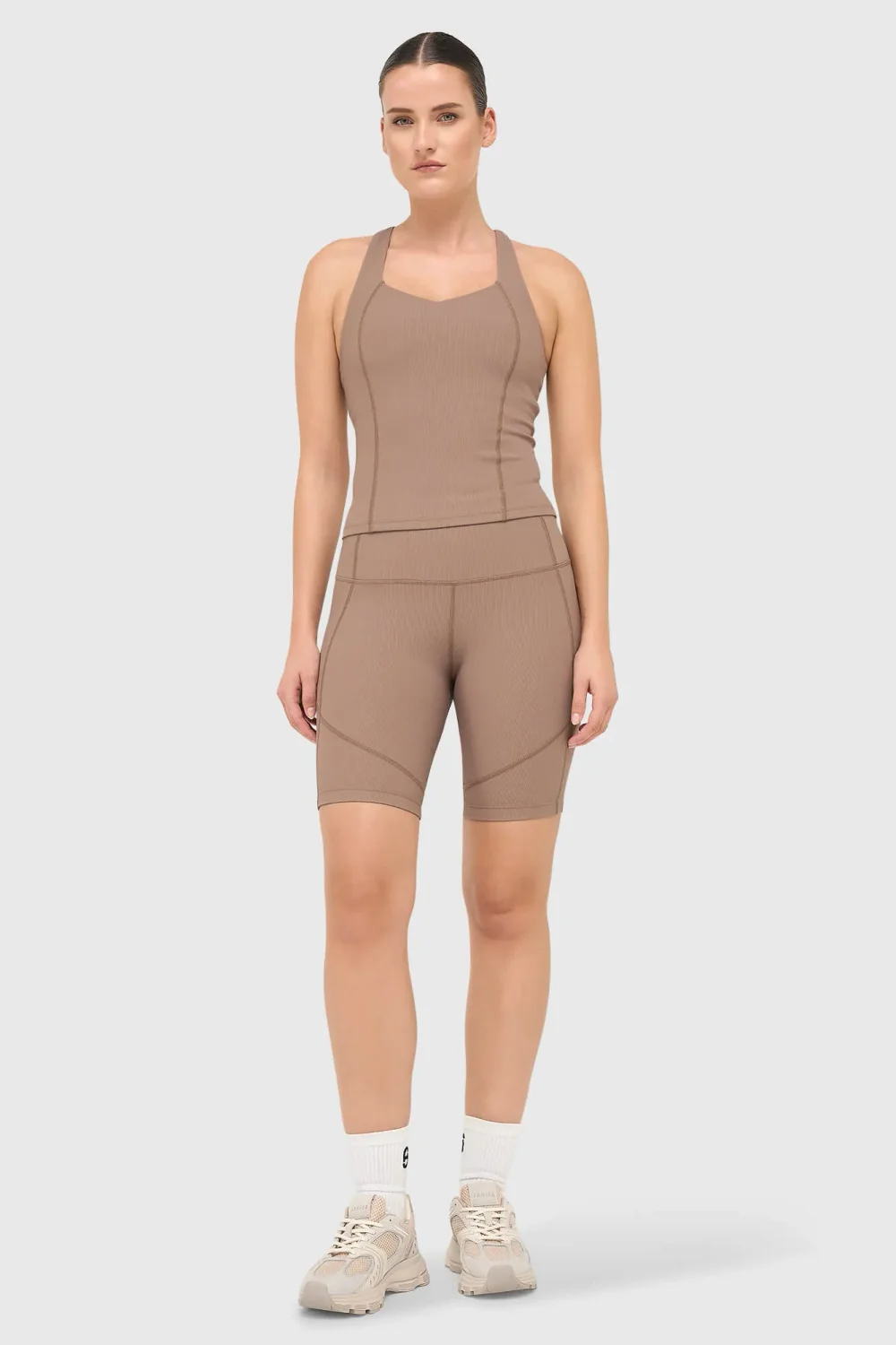 Short Sports Leggings Shorts Cole Brown