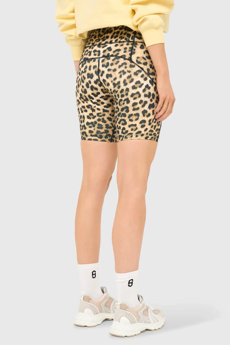 Short Sports Leggings Shorts Cole Leopard Print