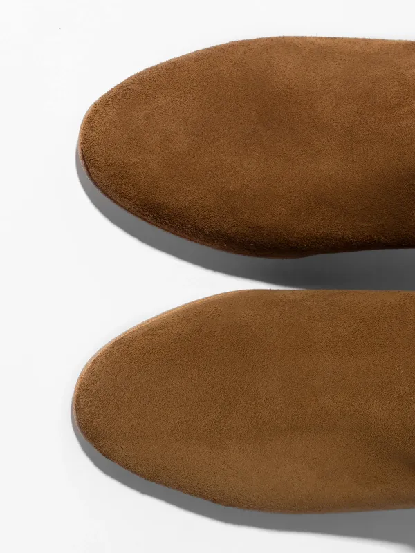 Suede Overknee Laarzen Cody Cognac
