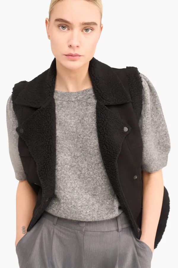 Lammy Dames Vest Suede Nick Zwart