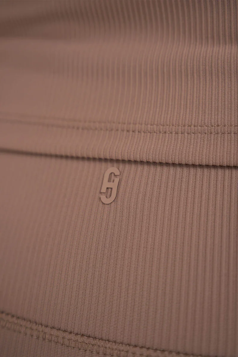 Women's Activewear Leggings, Ye Brown Rib