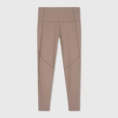 Women's Activewear Leggings, Ye Brown Rib